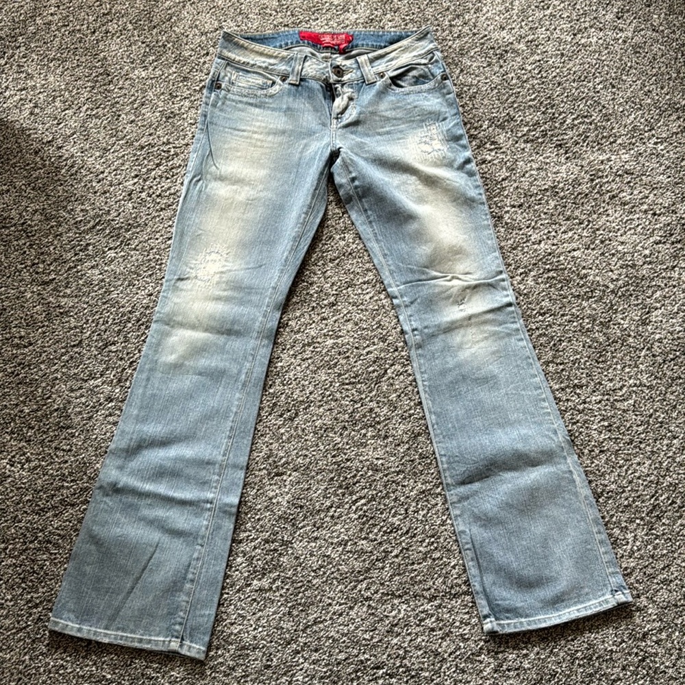 Vintage Guess jeans. Daredevil boot cut. Stretch. Size 29.